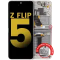 Inner OLED Assembly With Frame For Samsung Galaxy Z Flip 5 5G (US & International) (Refurbished) (Cream)
