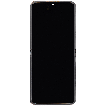 Inner OLED Assembly With Frame Compatible For Samsung Galaxy Z Flip 6 5G (F741) (US & International) (Aftermarket Plus) (Silver Shadow)