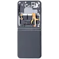 Inner OLED Assembly With Frame Compatible For Samsung Galaxy Z Flip 3 5G (F711) (US & International) (Aftermarket Plus) (Phantom Black)