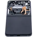 Inner OLED Assembly With Frame Compatible For Samsung Galaxy Z Flip 3 5G (F711) (US & International) (Aftermarket Plus) (Phantom Black)
