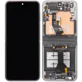 Inner OLED Assembly With Frame For Samsung Galaxy Z Flip 6 5G (US & International) (Service Pack) (Silver Shadow)