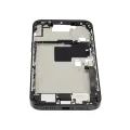 Mid-Frame Housing  W/ Charging Port Flex & Small Parts  For iPhone 16 Pro Max (EU / Global Version) (Used OEM Pull: Grade A) (Black Titanium)