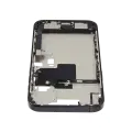 Mid-Frame Housing  W/ Charging Port Flex & Small Parts  For iPhone 16 Pro Max (EU / Global Version) (Used OEM Pull: Grade A) (Black Titanium)