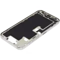 Mid-Frame Housing  W/ Charging Port Flex & Small Parts  For iPhone 16 Pro Max (EU / Global Version) (Used OEM Pull: Grade A) (White Titanium)