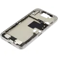 Mid-Frame Housing  W/ Charging Port Flex & Small Parts  For iPhone 16 Pro Max (EU / Global Version) (Used OEM Pull: Grade A) (White Titanium)
