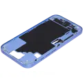 Mid-Frame Housing  W/ Charging Port Flex & Small Parts  For iPhone 16 (US Version) (Used OEM Pull: Grade C) (Ultramarine)