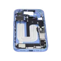 Mid-Frame Housing  W/ Charging Port Flex & Small Parts  For iPhone 16 (US Version) (Used OEM Pull: Grade C) (Ultramarine)