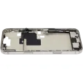 Mid-Frame Housing  W/ Charging Port Flex & Small Parts  For iPhone 16 Pro Max (EU / Global Version) (Used OEM Pull: Grade C) (Natural Titanium)