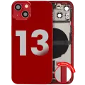 Back Housing W/ Charging Port Flex & Small Parts  For iPhone 13 (EU / Global Version) (Used OEM Pull: Grade A) (Red)