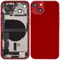 Back Housing W/ Charging Port Flex & Small Parts  For iPhone 13 (EU / Global Version) (Used OEM Pull: Grade A) (Red)