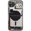 Back Housing W/ Charging Port Flex & Small Parts  For iPhone 13 Pro Max (US Version) (Used OEM Pull: Grade C) (Silver)