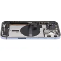 Back Housing W/ Charging Port Flex & Small Parts  For iPhone 13 Pro Max (US Version) (Used OEM Pull: Grade C) (Sierra Blue)