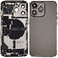 Back Housing W/ Charging Port Flex & Small Parts  For iPhone 13 Pro (US Version) (Used OEM Pull: Grade B) (Graphite)