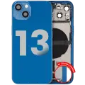 Back Housing W/ Charging Port Flex & Small Parts  For iPhone 13 (EU / Global Version) (Used OEM Pull: Grade B) (Blue)