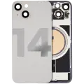 Back Glass w/ MagSafe Magnet For iPhone 14 (Quality - OEM Pull B) (Starlight)