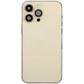 Back Housing W/ Charging Port Flex & Small Parts  For iPhone 14 Pro Max (US Version) (Used OEM Pull: Grade C) (Gold)