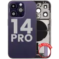 Back Housing W/ Charging Port Flex & Small Parts  For iPhone 14 Pro (US Version) (Used OEM Pull: Grade C) (Deep Purple)