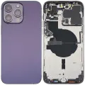 Back Housing W/ Small Parts For iPhone 14 Pro Max (EU / Global Version) (Used OEM Pull: Grade C) (Deep Purple)