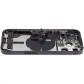 Back Housing W/ Charging Port Flex & Small Parts  For iPhone 14 Pro (US Version) (Used OEM Pull: Grade A) (Space Black)