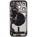Back Housing W/ Charging Port Flex & Small Parts  For iPhone 14 Pro (US Version) (Used OEM Pull: Grade A) (Deep Purple)
