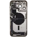 Back Housing W/ Charging Port Flex & Small Parts  For iPhone 14 Pro Max (EU / Global Version) (Used OEM Pull: Grade A) (Gold)
