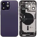 Back Housing W/ Charging Port Flex & Small Parts  For iPhone 14 Pro Max (EU / Global Version) (Used OEM Pull: Grade A) (Deep Purple)
