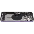 Back Housing W/ Charging Port Flex & Small Parts  For iPhone 14 Pro Max (EU / Global Version) (Used OEM Pull: Grade A) (Deep Purple)