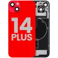 Back Glass w/ MagSafe Magnet & NFC & Flashlight Flex For iPhone 14 Plus (Used OEM Pull: Grade A) (Red)