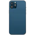 Back Housing W/ Charging Port Flex & Small Parts  For iPhone 12 Pro Max (EU / Global Version) (Used OEM Pull: Grade C) (Pacific Blue)