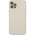 Back Housing W/ Charging Port Flex & Small Parts  For iPhone 12 Pro (US Version) (Used OEM Pull: Grade C) (Gold)