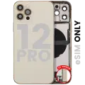 Back Housing W/ Charging Port Flex & Small Parts  For iPhone 12 Pro (US Version) (Used OEM Pull: Grade C) (Gold)