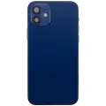 Back Housing W/ Charging Port Flex & Small Parts  For iPhone 12 (US Version) (Used OEM Pull: Grade B) (Blue)