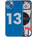 Back Housing W/ Charging Port Flex & Small Parts  For iPhone 13 (US Version) (Used OEM Pull: Grade A) (Blue)