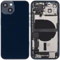 Back Housing W/ Charging Port Flex & Small Parts  For iPhone 13 (US Version) (Used OEM Pull: Grade A) (Midnight)