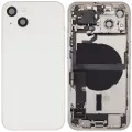 Back Housing W/ Charging Port Flex & Small Parts  For iPhone 13 (US Version) (Used OEM Pull: Grade A) (Starlight)