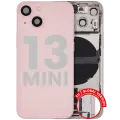 Back Housing W/ Charging Port Flex & Small Parts  For iPhone 13 Mini (EU / Global Version) (Used OEM Pull: Grade A) (Pink)