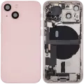 Back Housing W/ Charging Port Flex & Small Parts  For iPhone 13 Mini (EU / Global Version) (Used OEM Pull: Grade B) (Pink)
