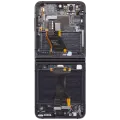 Inner OLED Assembly With Frame Compatible For Samsung Galaxy Z Flip 5 5G (F731) (US & International) (Aftermarket) (Phantom Black)