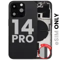 Back Housing W/ Small Parts For iPhone 14 Pro (US Version) (Used OEM Pull: Grade B) (Space Black)