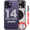 Back Housing W/ Small Parts For iPhone 14 Pro Max (EU / Global Version) (Aftermarket Plus) (Deep Purple)