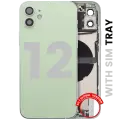 Back Housing W/ Charging Port Flex & Small Parts  For iPhone 12 (EU / Global Version) (Used OEM Pull: Grade A) (Green)