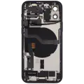 Back Housing W/ Charging Port Flex & Small Parts  For iPhone 12 (US Version) (Used OEM Pull: Grade A) (Black)