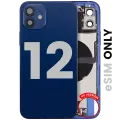 Back Housing W/ Charging Port Flex & Small Parts  For iPhone 12 (US Version) (Used OEM Pull: Grade A) (Blue)
