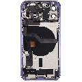 Back Housing W/ Charging Port Flex & Small Parts  For iPhone 12 (US Version) (Used OEM Pull: Grade A) (Purple)