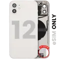 Back Housing W/ Charging Port Flex & Small Parts  For iPhone 12 (US Version) (Used OEM Pull: Grade A) (White)