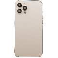 Back Housing W/ Charging Port Flex & Small Parts  For iPhone 12 Pro Max (EU / Global Version) (Used OEM Pull: Grade A) (Gold)