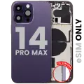 Back Housing W/ Small Parts For iPhone 14 Pro Max (US Version) (Used OEM Pull: Grade A) (Deep Purple)