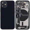 Back Housing W/ Charging Port Flex & Small Parts  For iPhone 12 Mini (US Version) (Used OEM Pull: Grade A) (Black)