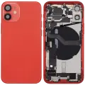 Back Housing W/ Charging Port Flex & Small Parts  For iPhone 12 Mini (EU / Global Version) (Used OEM Pull: Grade A) (Red)