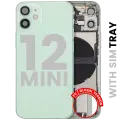 Back Housing W/ Charging Port Flex & Small Parts  For iPhone 12 Mini (EU / Global Version) (Used OEM Pull: Grade C) (Green)